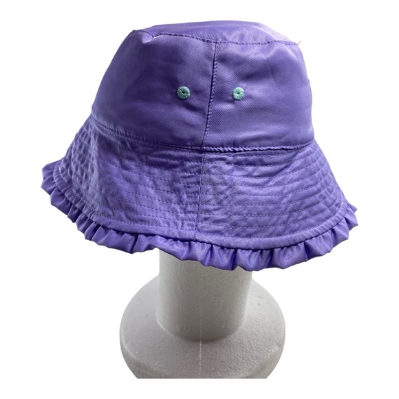 UV Skinz Floral Tropical Purple Sun Protection Kids Bucket Hat - Picture 8 of 8